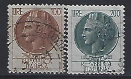 Italy 1959  Italia Turrita  (o) Mi.1051-1052 - 1946-60: Afgestempeld