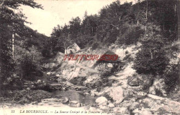 CPA LA BOURBOULE - LA SOURCE CROIZAT ET FONTAINE PETRIFIANTE - La Bourboule