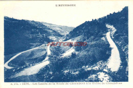 CPA AUVERGNE - LES LACETS DE LA ROUTE DE CHAMBON - Auvergne
