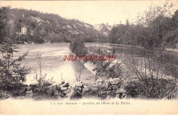 CPA GENEVE - JONCTION DE L'ARVE ET DU RHONE - Sonstige & Ohne Zuordnung