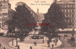 CPA LYON - PLACE DE LA REPUBLIQUE - Otros & Sin Clasificación