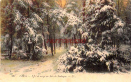 CPA PARIS - BOIS DE BOULOGNE SOUS LA NEIGE - Parchi, Giardini