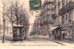 CPA NEUILLY SUR SEINE - AVENUE DE NEUILLY ET RUE THEOPHILE GAUTIER - Neuilly Sur Seine