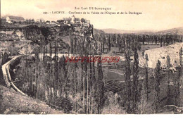 CPA LACAVE - LOT - CONFLUENT DE LA VALLEE DE L'OUYSSE ET DE LA DORDOGNE - Lacave