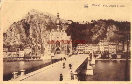 CPA DINANT - PONT CITADELLE ET EGLISE - Dinant