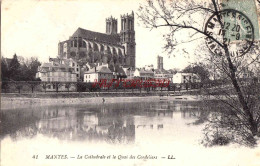 CPA MANTES - LE QUAI DES CORDELIERS - Mantes La Ville