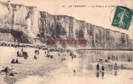 CPA LE TREPORT - LES FALAISES VERS PUYS - Le Treport