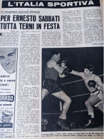 IL CAMPIONE 1958 ERNESTO SABBATI PUGILE TERNI MISTRETTA TERRACINA MARGHERA GESSATE CATANIA - Altri & Non Classificati