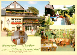 73646367 Oberwiesenthal Erzgebirge Pension Teuber Terrasse Gaststube Oberwiesent - Oberwiesenthal