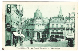 16 - Angoulème : La Caisse D ' Epargne Et La Place Marengo - Angouleme