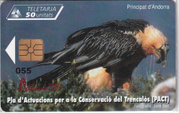 AND-143/a TARJETA DE ANDORRA DEL QUEBRANTAHUESOS (TELEBARNA 2004) (BIRD-PAJARO) NUEVA-MINT CON BLISTER - Andorra