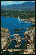 Ak Switzerland, Geneva | Panorama. Aerial View (1972 Geneva > Denmark) #ans-2022 - Genève