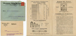 Germany 1926 Cover & Catalog; Bielefeld - Hermann Hüls, Drahtgeflecht- Und Drahtwarenfabrik; 10pf. German Eagle - Storia Postale