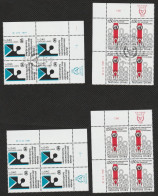 Nations Unies / Genève : N°97/98 :The International Year Of Disabled Persons : 4 Blocs De 4  Dont 2 Oblitérés 1er Jour - Unused Stamps