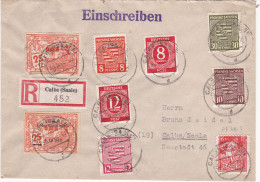 Einschreiben Aus Calbe Saale - Storia Postale