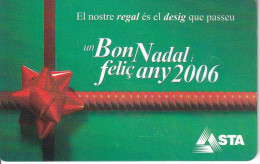 TARJETA DE ANDORRA DE NAVIDAD FELIZ 2006 (CHRISTMAS) - Andorre