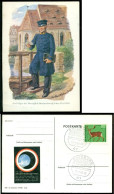 Deutsche Bundespost 15 Postkarte Briefträger, Postilione Und Postmeister 1966-1967 - Autres & Non Classés