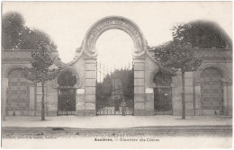 CPA DE ASNIÈRES  (HAUTS DE SEINE)  CIMETIÈRE DES CHIENS - Asnieres Sur Seine