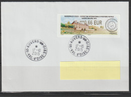 Atm,  Lisa 2, MARCOPHILEX 2015, Auvers Sur Oise, LETTRE, FDC,  0.66€, Tad,  VAN GOGH, 17 Et 18 Octobre 2015 - 2010-... Illustrated Franking Labels