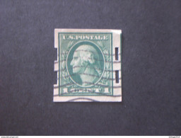 UNITED STATE EE.UU ÉTATS-UNIS US USA 1916 1 Cent Green Washington Issues With The Private Perforat Schermack - Usados