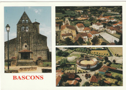 BASCONS -multi Vues : Arènes, église Et Vue Générale - Other & Unclassified