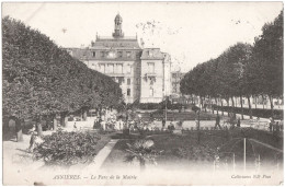 CPA DE ASNIÈRES  (HAUTS DE SEINE)  LE PARC DE LA MAIRIE - Asnieres Sur Seine