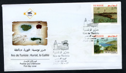 2023- Tunisia - Islands : Kuriat Island- La Galite Island -Lighthouses -Sea Turtle-  FDC - Phares