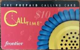 Carte De Recharge - Call Time 10$ Frontier Communications USA - Télécarte ~40 - Autres & Non Classés