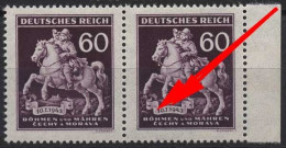 Böhmen & Mähren 113 Postfrisch Mit Plattenfehler XXVII - Unused Stamps