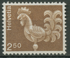 Schweiz 1975 Freimarke Turmhahn Auf Normalem Papier 1057 X Postfrisch - Nuevos