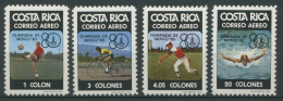 Costa Rica 1980 Olympiade Moskau: Baseball Radfahren Fussball 1065/68 Postfrisch - Costa Rica
