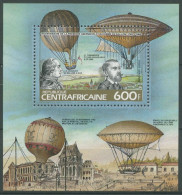 Zentralafrikanische Republik 1983 Montgolfiere Block 256 A Postfrisch (C28317) - Repubblica Centroafricana