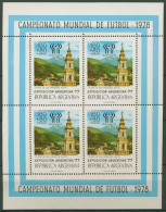 Argentinien 1978 Fußball-WM Argentinien Kleinbogen 1322 K Postfrisch (C93787) - Blocs-feuillets