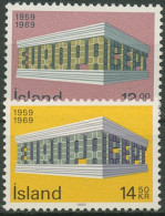 Island 1969 Europa CEPT Tempelform 428/29 Postfrisch - Ongebruikt