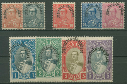 Albanien 1928 Freimarken Mit Aufdruck 188/89, 191, 193/98 Mit Falz - Albanie
