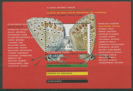 Niederlande 1993 Naturschutz Schmetterlinge Block 38 Postfrisch (C95023) - Blocchi