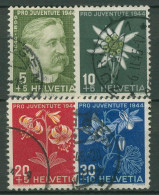 Schweiz 1944 Pro Juventute Alpenblumen (II), Numa Droz 439/42 Gestempelt - Gebraucht