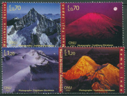 UNO Genf 2002 Jahr Der Berge Bergfotografien 440/43 Postfrisch - Nuovi