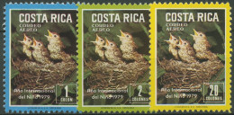 Costa Rica 1979 Jahr Des Kindes Vögel Im Nest 1029/31 Postfrisch - Costa Rica