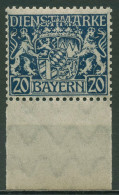 Bayern Dienstmarken 1916/20 Bay. Staatswappen D 28 X UR Postfrisch Geprüft - Neufs