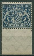 Bayern Dienstmarken 1916/20 Bay. Staatswappen D 28 X UR Postfrisch Geprüft - Postfris