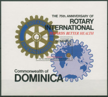 Dominica 1980 Rotary International Block 62 Postfrisch (C97243) - Dominique (1978-...)