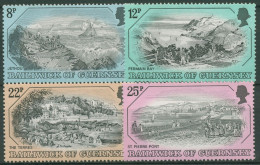 Guernsey 1982 Stadtansichten Alte Stiche 241/44 Postfrisch - Guernesey