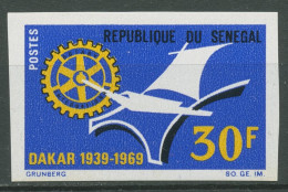 Senegal 1969 30 Jahre Rotary-Club Von Dakar 409 B Ungezähnt Postfrisch - Sénégal (1960-...)