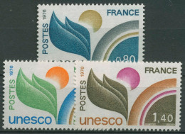 Frankreich 1976 Dienstmarke UNESCO Symbolik D 16/18 Postfrisch - Ongebruikt