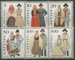 Lettland 1993 Trachten 351/56 Postfrisch - Latvia