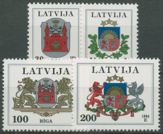 Lettland 1994 Freimarken Wappen 389/92 Postfrisch - Latvia