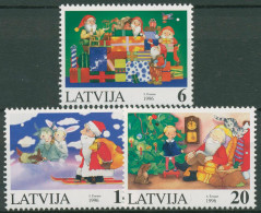 Lettland 1996 Weihnachten Weihnachtsmotive 444/46 Postfrisch - Lettonie