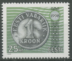 Estland 1998 Währungsreform 1-Kronen-Münze 328 Postfrisch - Estonia