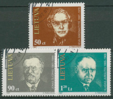 Litauen 1997 Persönlichkeiten 627/29 Gestempelt - Lithuania